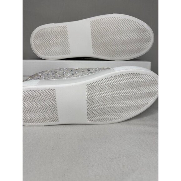Betsy Johnson SIDNY all-over Pearl Platform Sneakers Ivory Size 11 Bridal - Picture 10 of 12